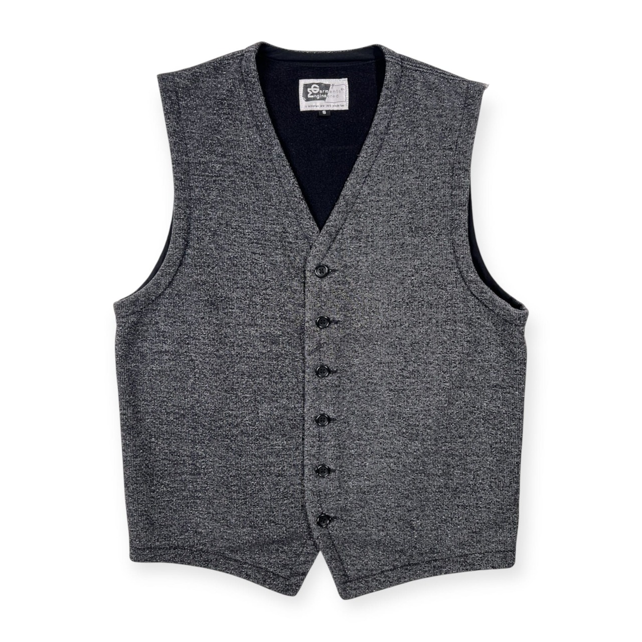 Engineered Garments エンジニアードガーメンツ 裏起毛 ごま塩 ベスト サイズ S /チャコールグレー/USA製/アメリカ製