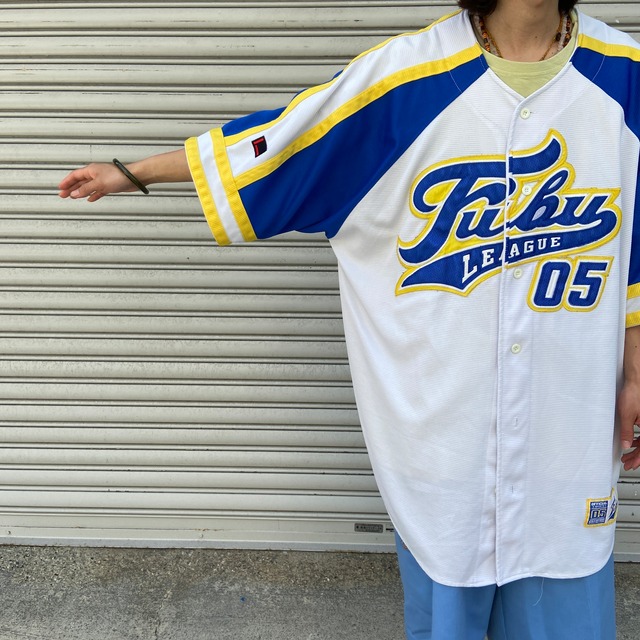 『送料無料』90s FUBU ベースボールシャツ　ビッグサイズ　ワッペン　フブ