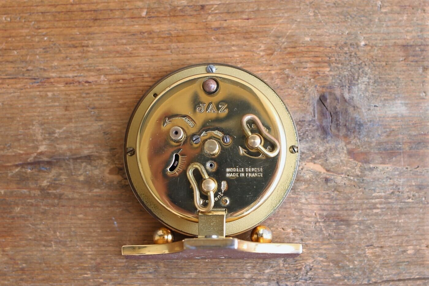 フランス アンティーク ヴィンテージ JAZ 目覚まし時計 ゴールド