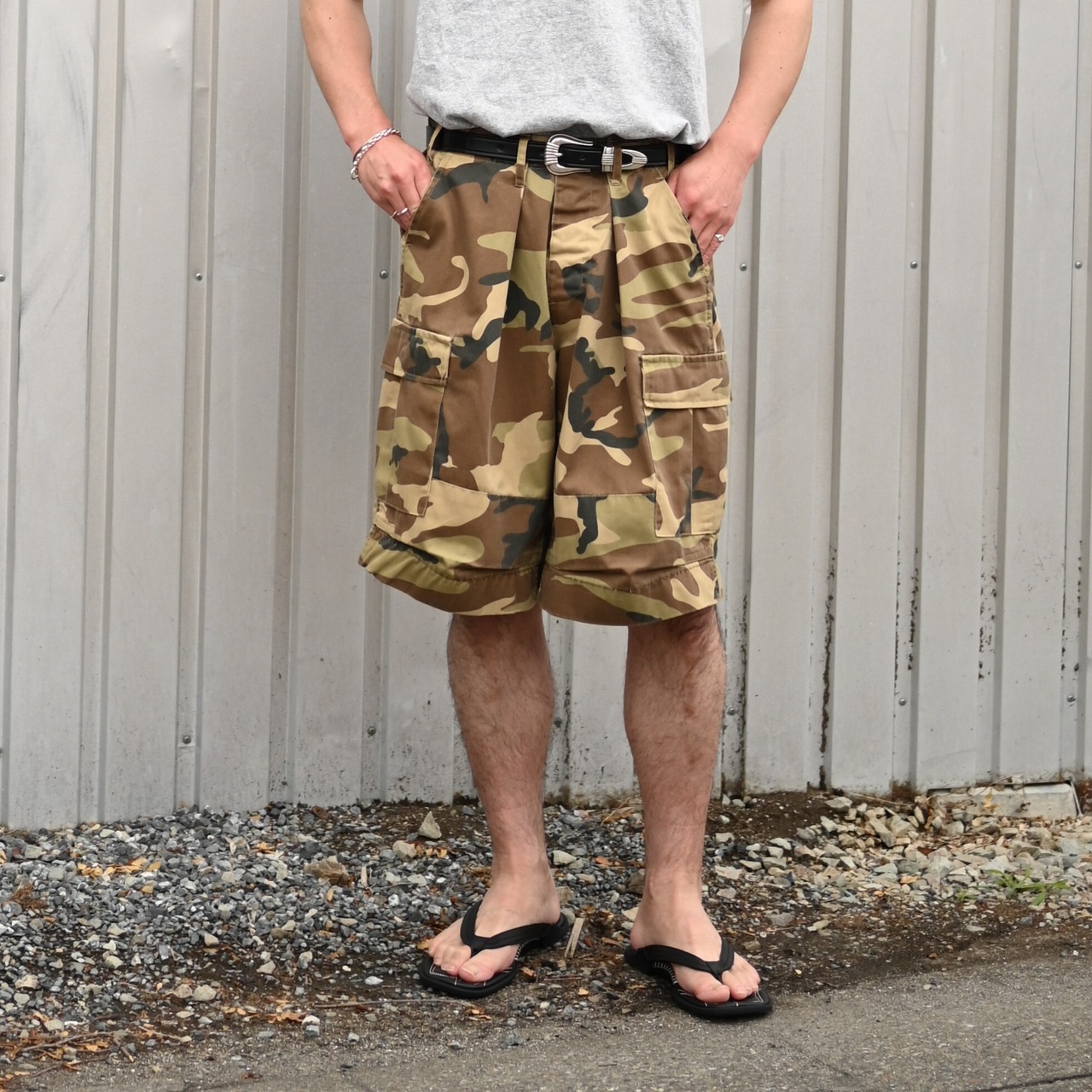 ANACHRONORM / FADED BDU CAMO SHORTS