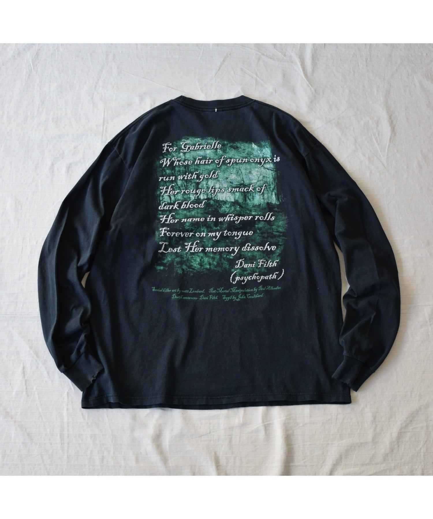 00's CRADLE OF FILTH ロングスリーブTシャツ メンズXL相当 ブラック