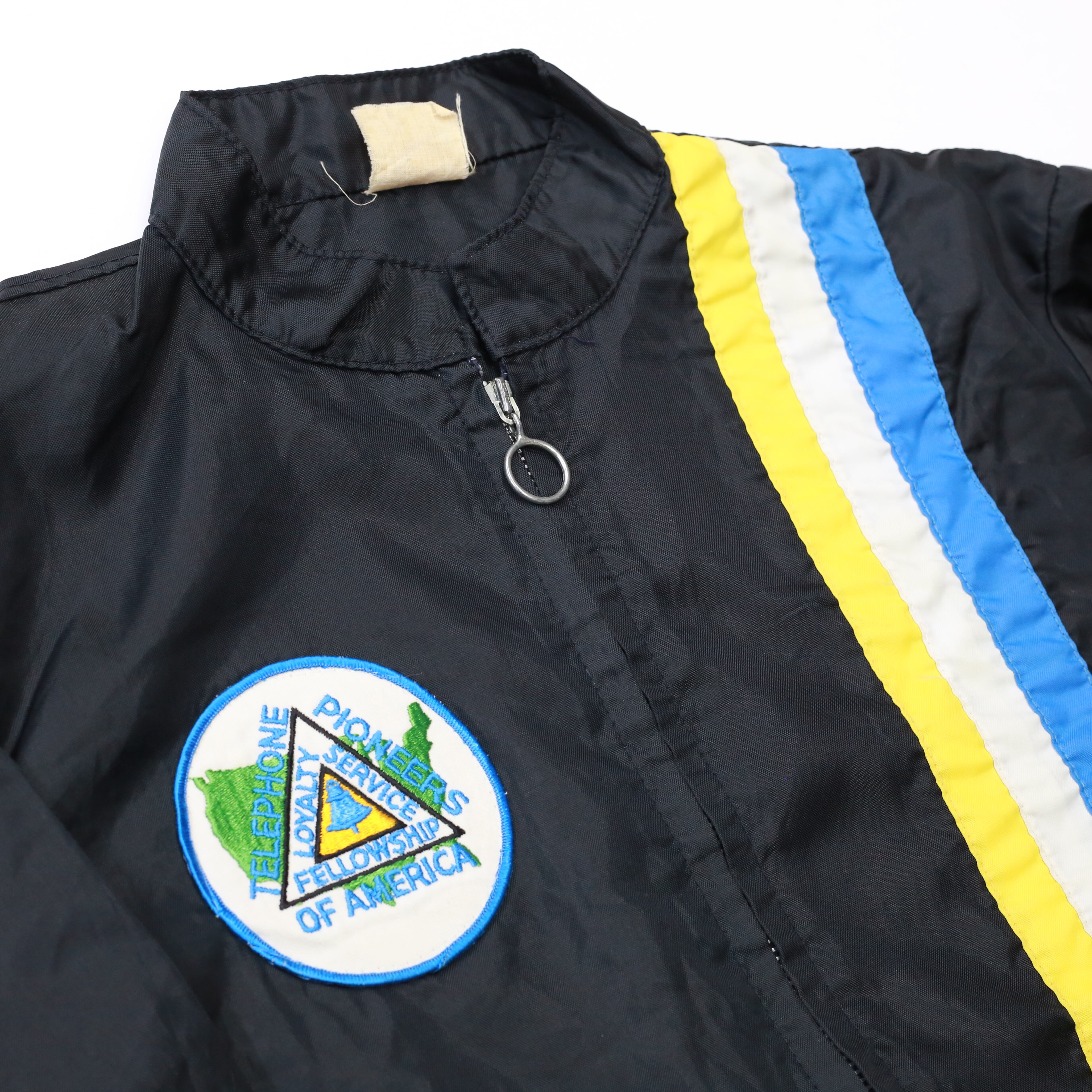 THE GREAT LAKES JACKET 70s レーシングジャケット made in USA TELEPHONE PIONEERS OF  AMERICA ブラック M TALON