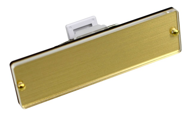 真鍮差し換え名札ＤＸ　70×20ミリ　回転式留め具