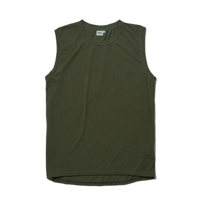 Bring ブリング BD0102 DRYCOTTONY Sleeveless T-shirt カーキ ドライ 