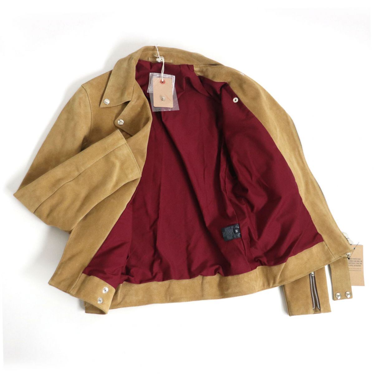 JAMES GROSE/スウェード/カーフスキン ダブルライダースジャケット