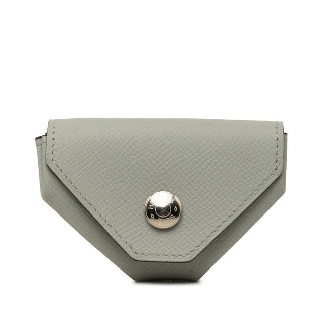 エルメス ル ヴァンキャトル コインケース 小銭入れ C刻印 グレー ヴォーエプソン レディース HERMES 【中古】