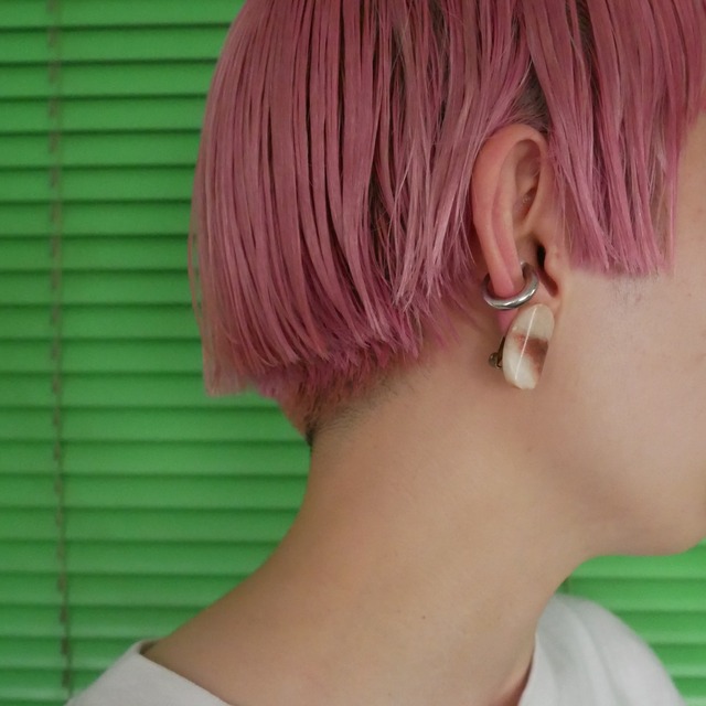 Nuance marble earring