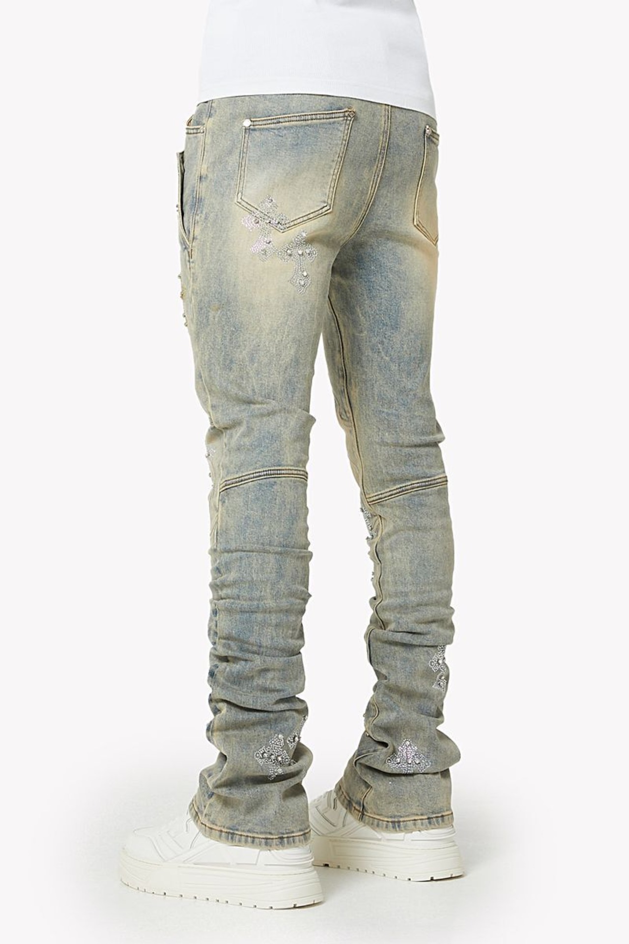 GUAPI / faded cross denim