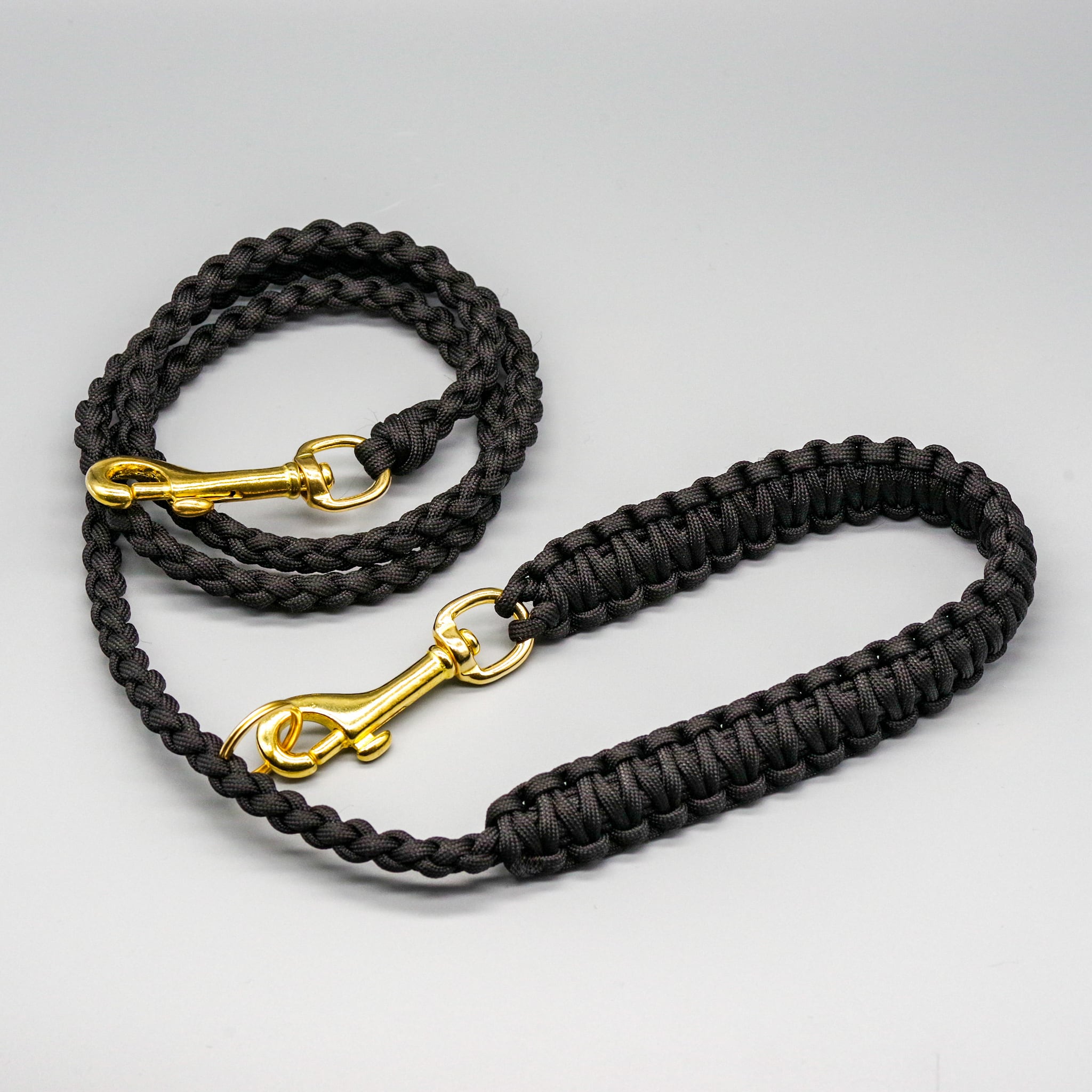Military Dog Cafe Leash - Black -