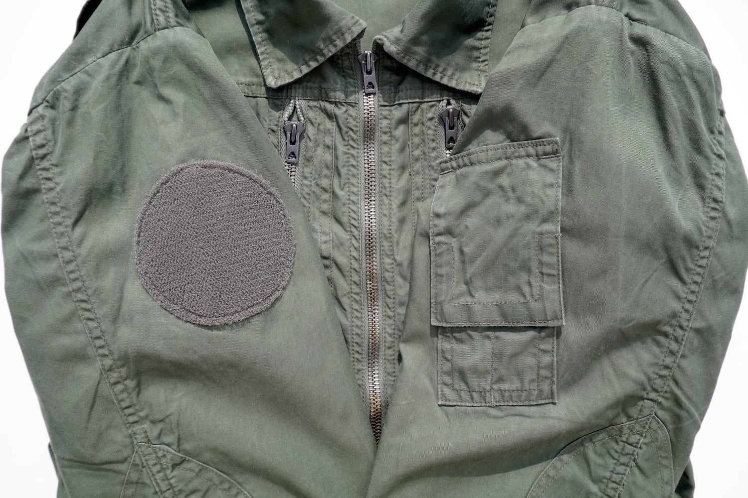 1980's [FRENCH AIR FORCE] フライトスーツ オリーブ 実寸(men's L程度