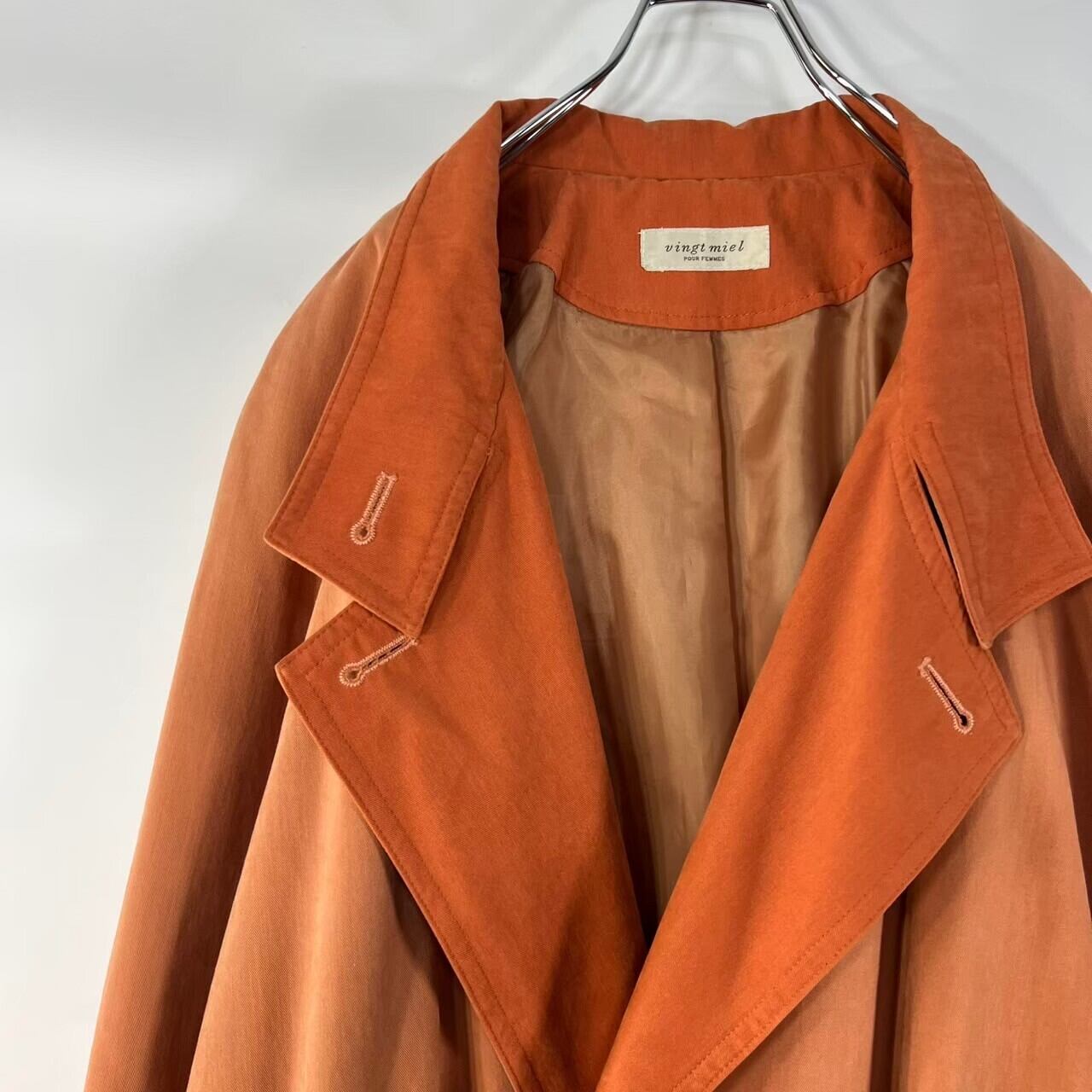 vingt miel ダブルブレスト ロングコート | aso vintage