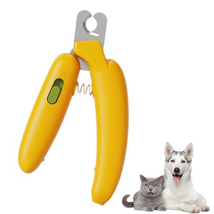 【努力特価】[Nyoniko（ニョニコ）] 猫 爪切り ギロチン 猫爪切り 初心者向け 犬 ハサミ型 うさぎ ペット用 小動物 ステンレス製 ABS 猫用ネイルケア 猫用ネイルクリーパー 軽量 サクッと切れる コンパクト ロック機能 軽い 持ちやすい つめきり 犬猫兼用 小型犬用 安全安心 人気（ctr001-Yellow）
