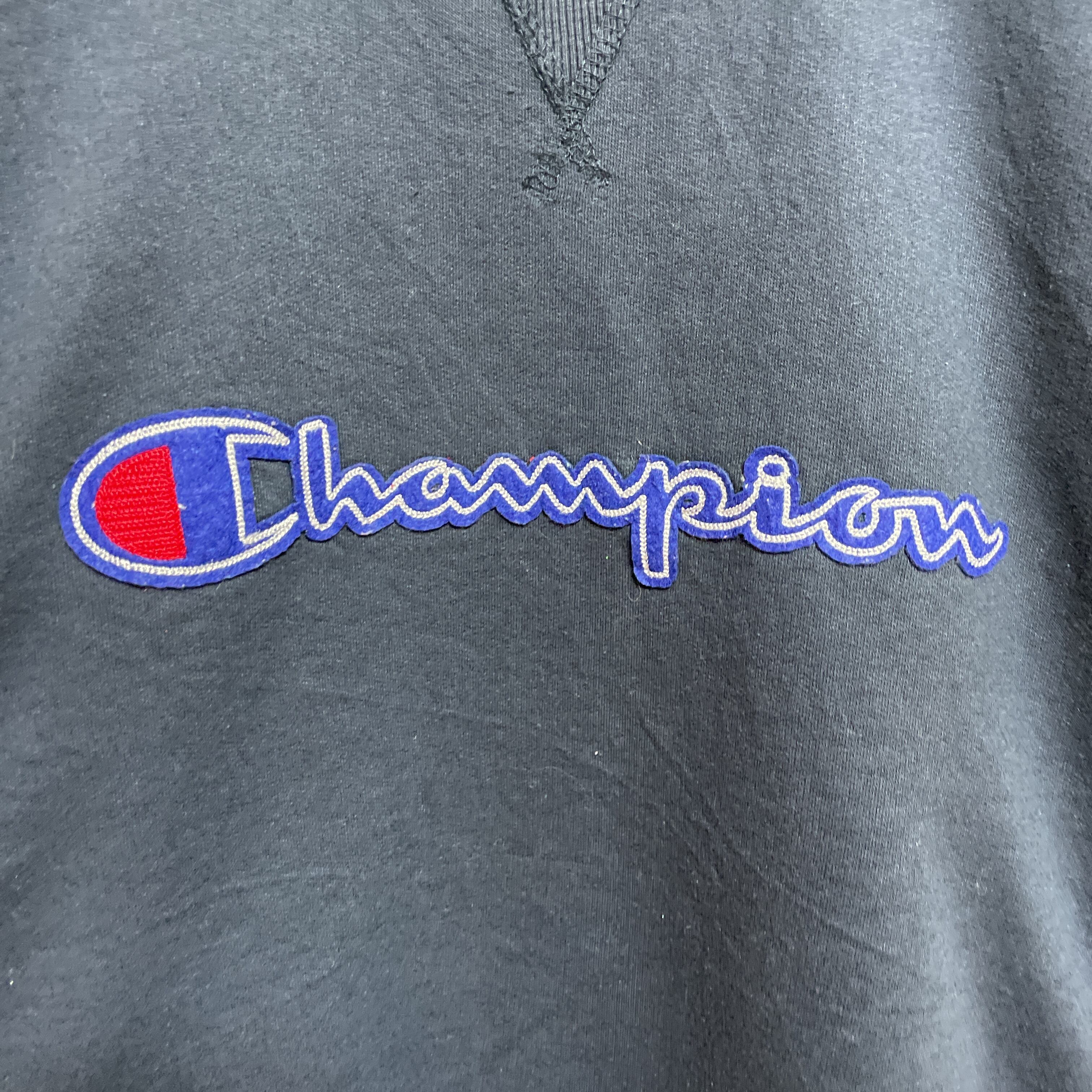 チャンピオン　デカロゴ　スウェット　トレーナー　ロゴ刺繍　　ストリート