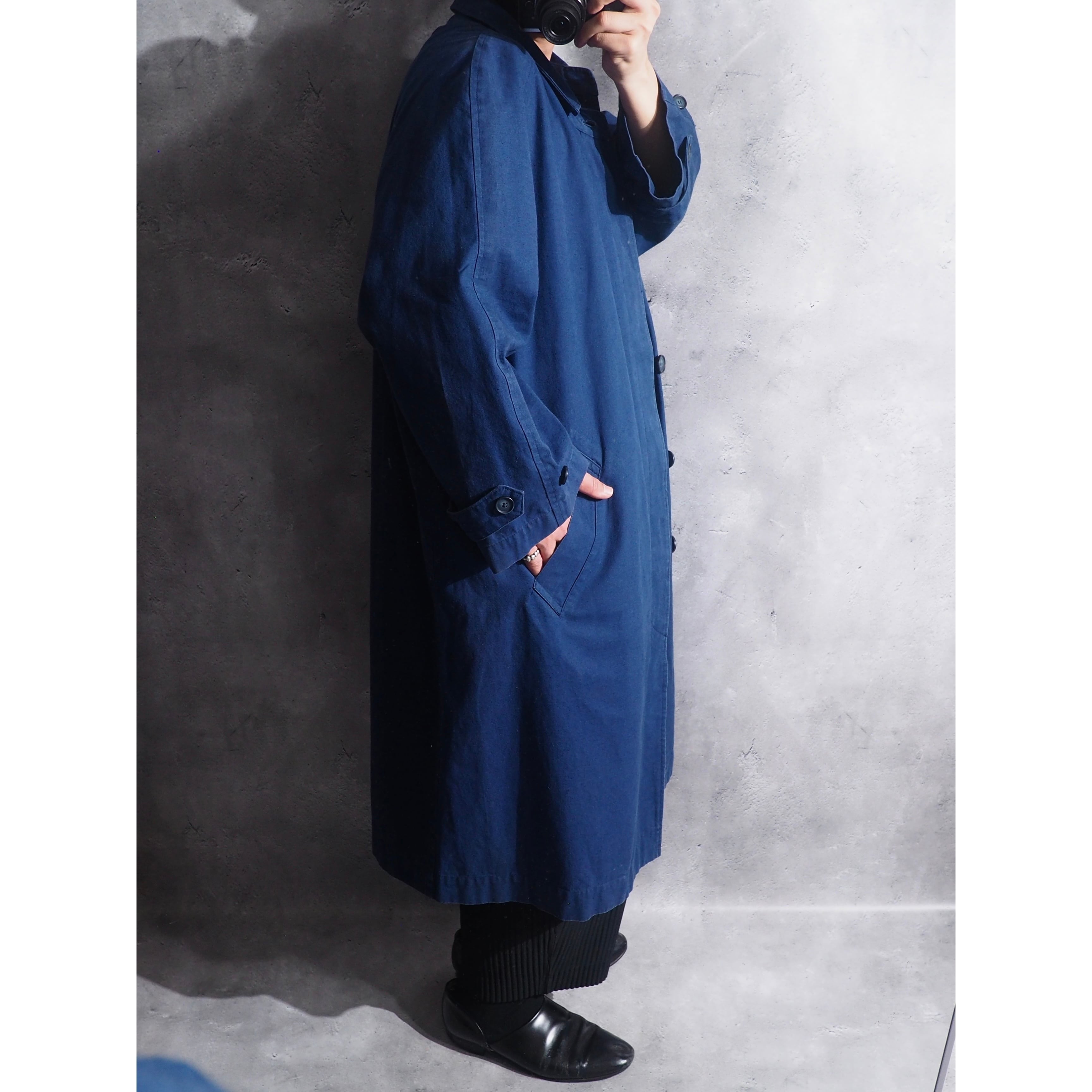 1980 - 90s Beautiful Midnight Blue color vintage Moleskin coat
