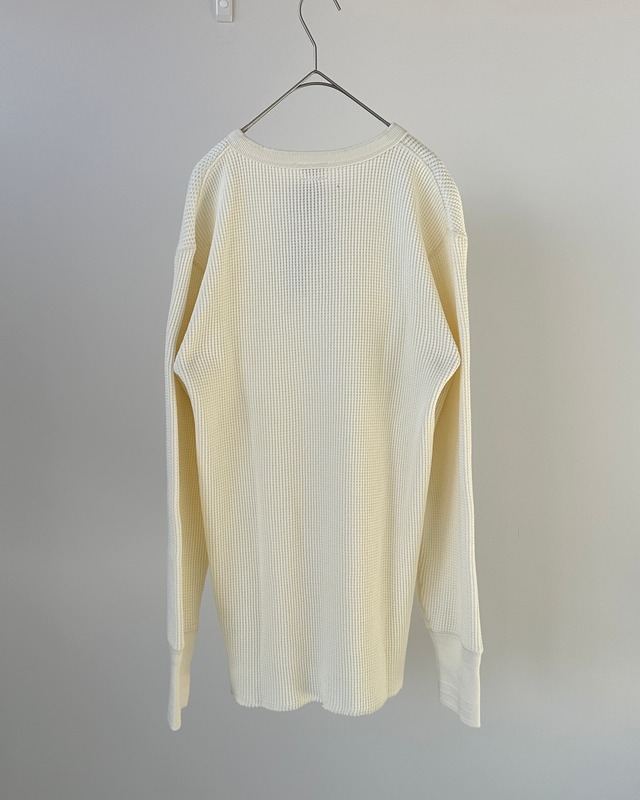 -Health Knit- Super Heavy Waffle Henley L/S