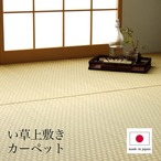 花ござ プレーン 本間1畳 95.5X191 95.5×191cm ラグマット カーペット ラグ