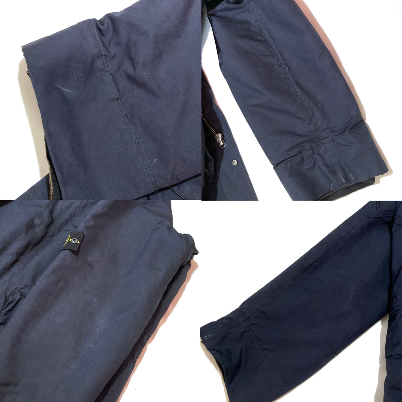 STONE ISLAND 2006AW Vintage Navy Long Coat XL Dutch Rope Liner