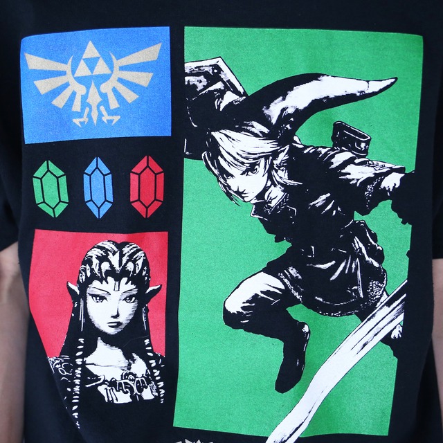 "ZELDA-ゼルダ" good printed tee