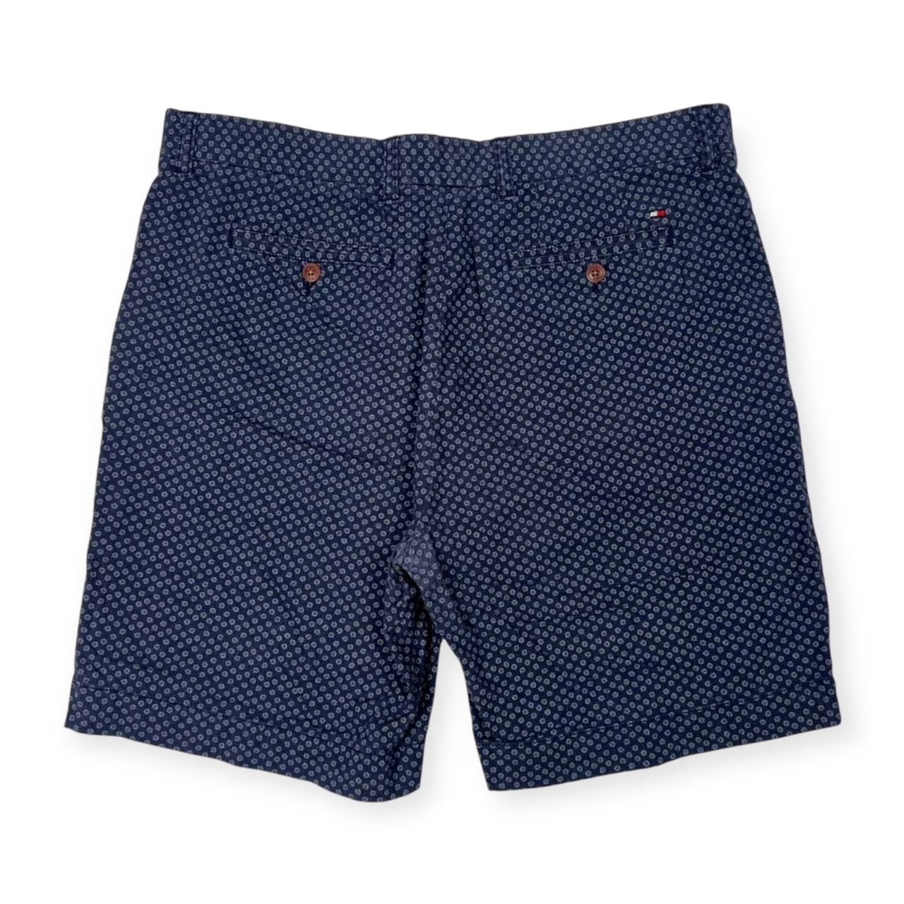 TOMMY HILFIGER トミーヒルフィガー 総柄 ハーフパンツ ショートパンツ サイズ 36 /メンズ/インディゴ系