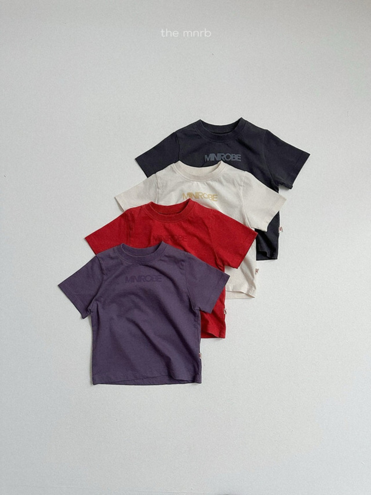 【取寄/韓国直送】minirobe 26/AT アーバンロゴハーフTシャツ|秋服|韓国子供服