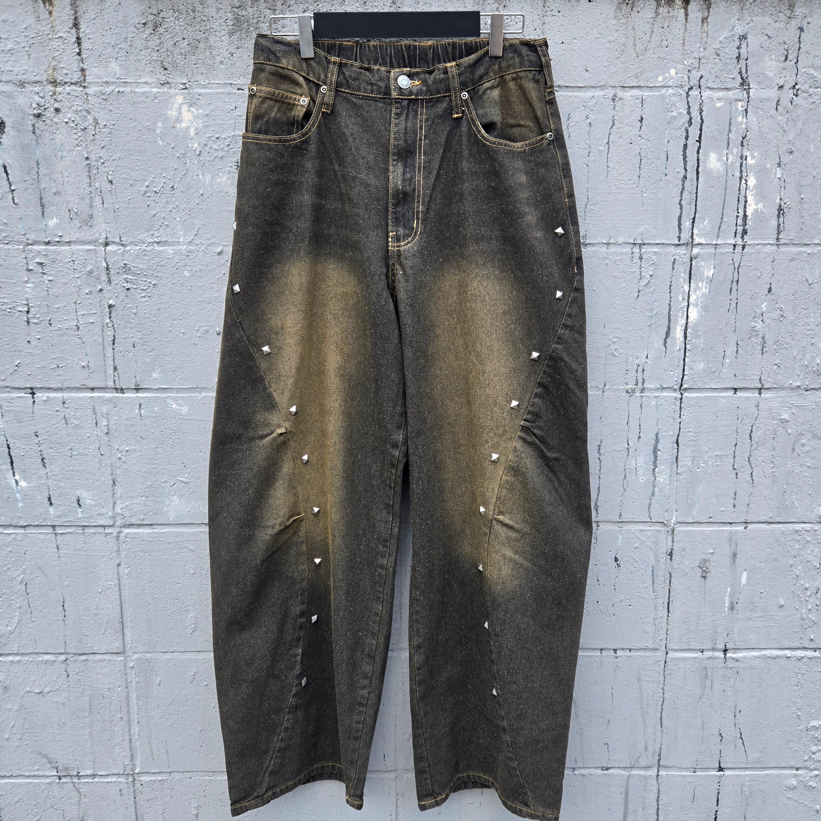 studs denim pants パンツ ストリート サブカル 地雷系  ユニセックス
