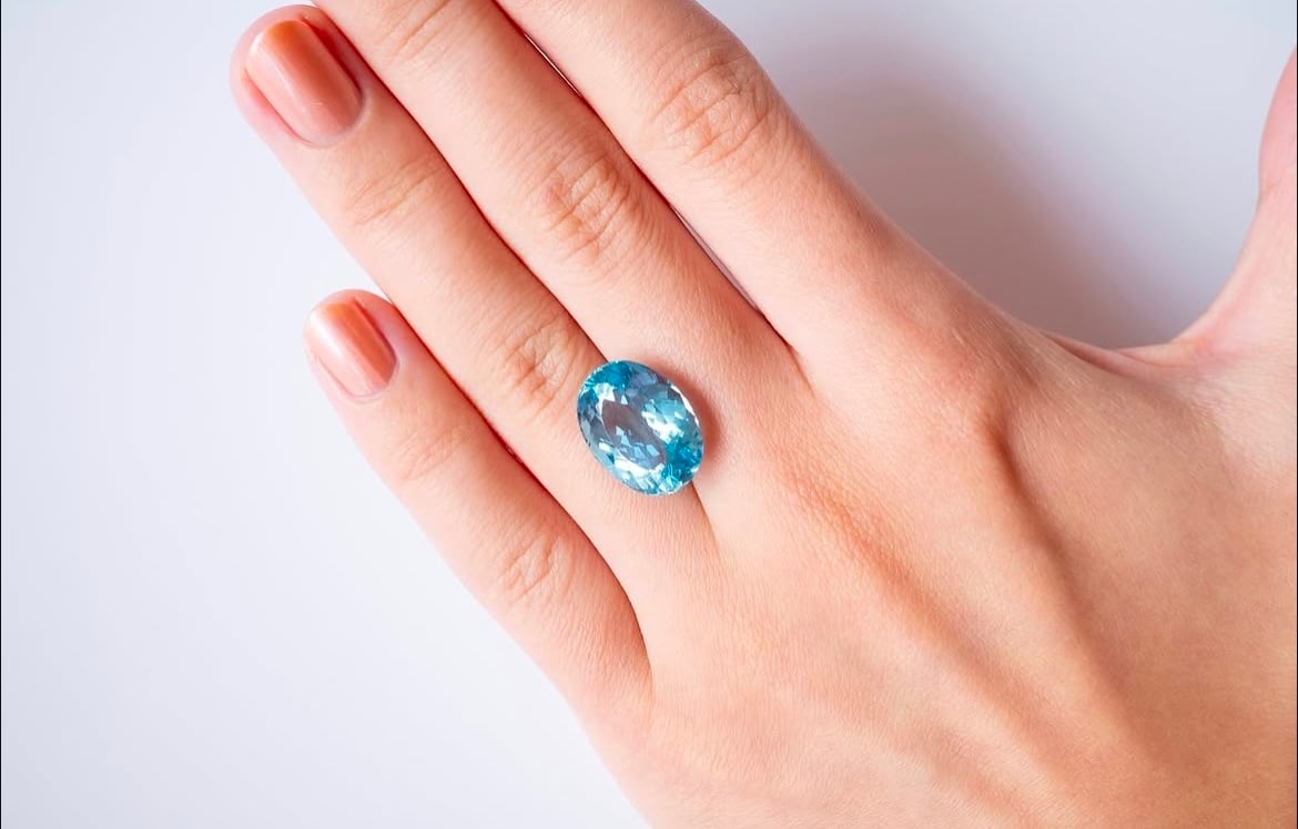 ブラジル•サンタマリア鉱山産 非加熱アクアマリン/Unheated Aquamarine
