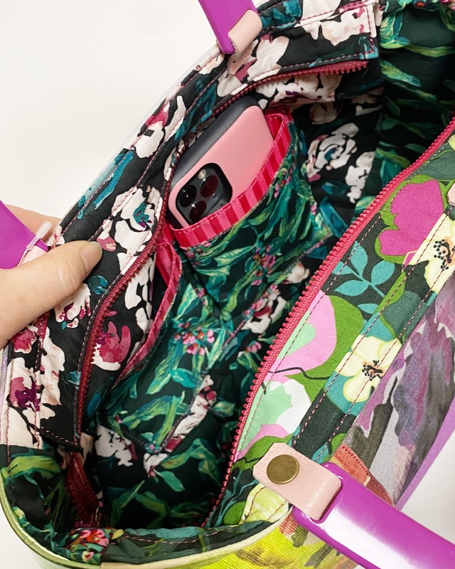 No.232626 ふんわりバッグ(パープルフラワー)