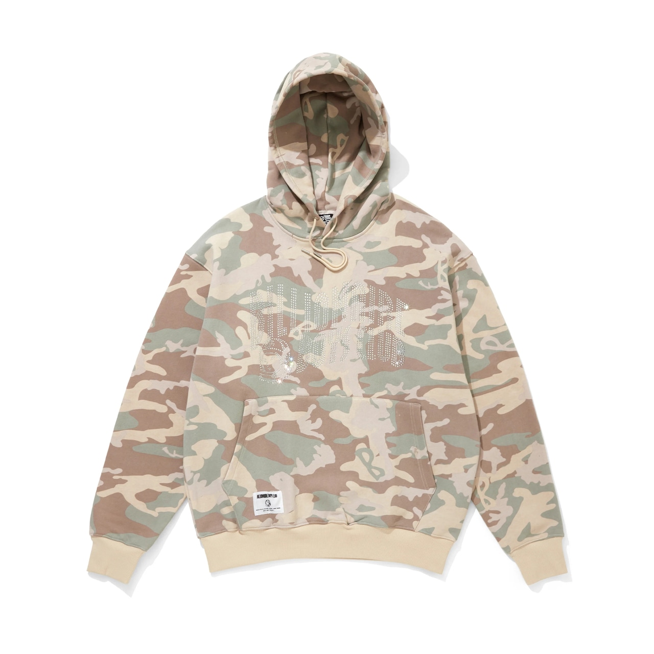 BILLONAIREBOYSCLUB/ICECREAM / Rhinestone Cotton Hoodie