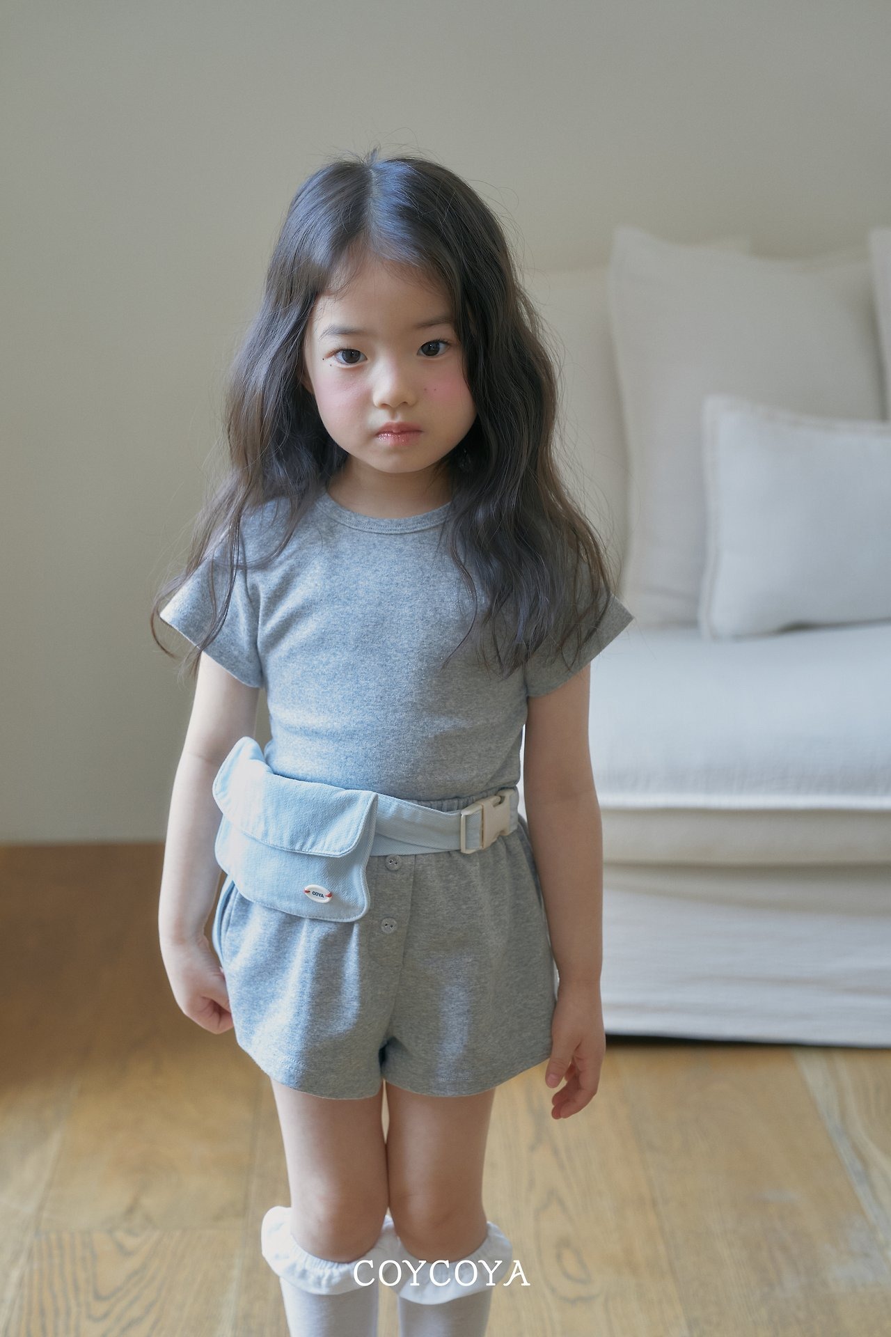 [COYCOYA] Plain Button Short PT / [코이코야] 플레인버튼숏PT