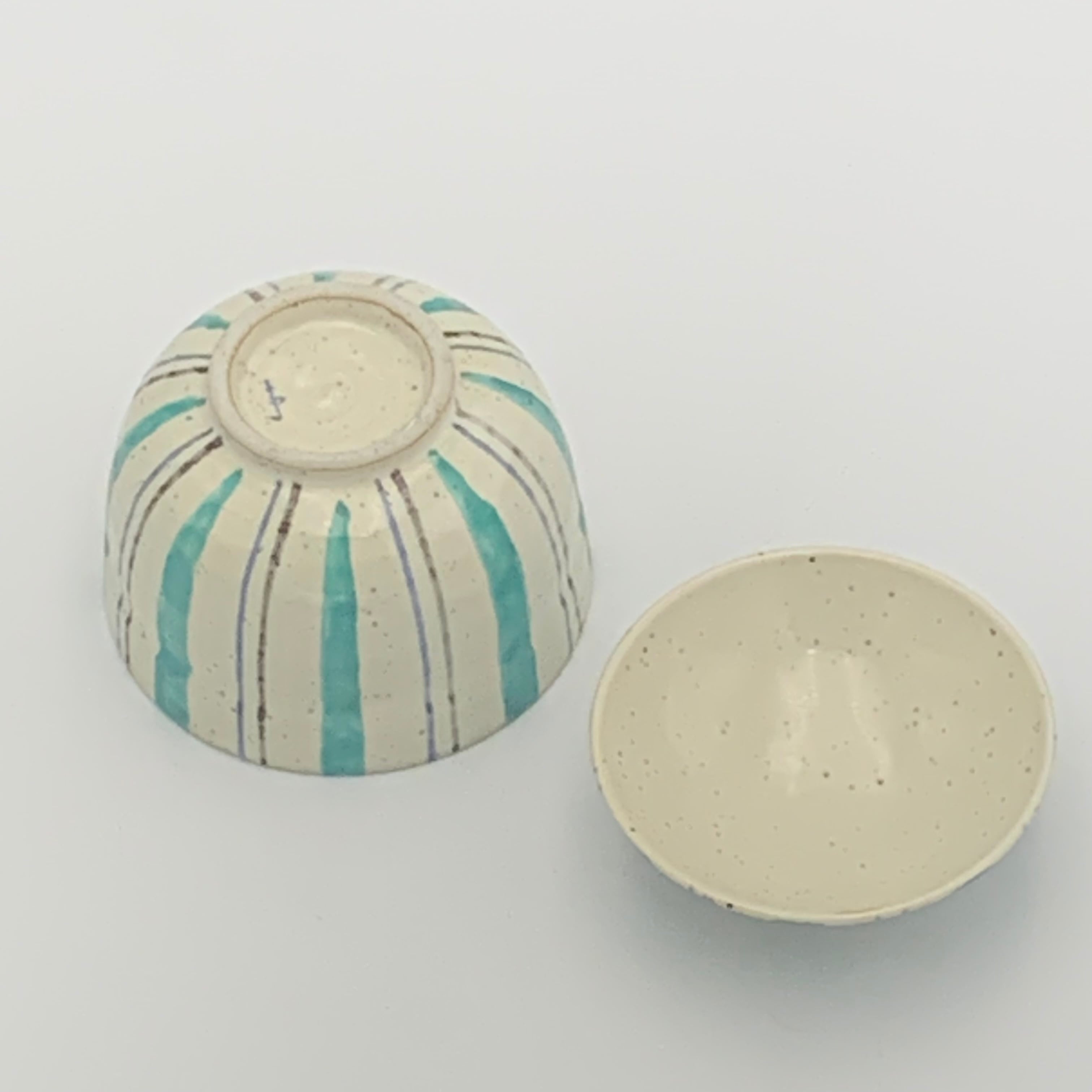 アウトレット品 有田焼 グリーン十草 小蓋物 | 有田焼ショップ まる