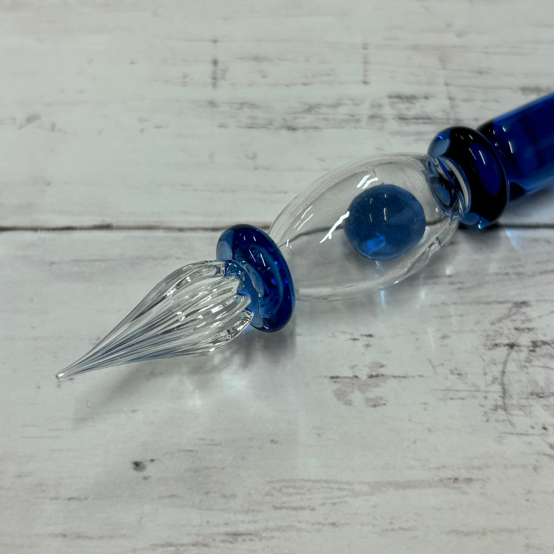 GulfStream】武蔵野びいどろガラスペン（長瀞ブルー） | 伊東文具店