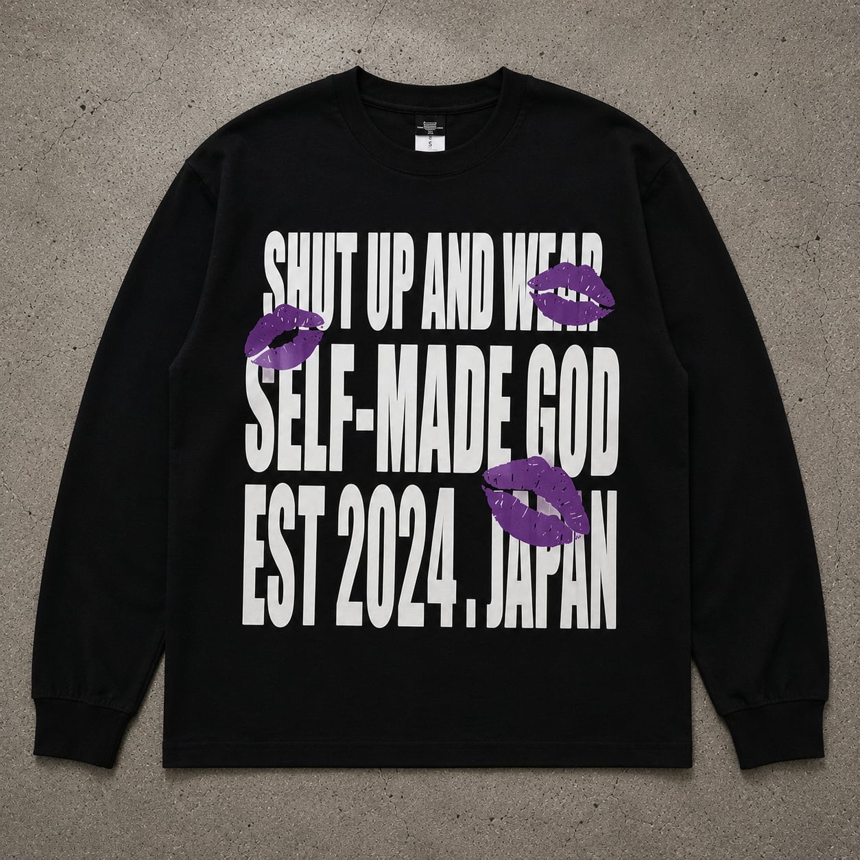 SHUT UP AND WEAR 2024 ロンt SHUT UP AND WEAR 2024 ロンt purple | SELF-MADE GOD
