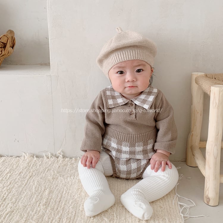 韓国ベビー服 ロンパース ばけ