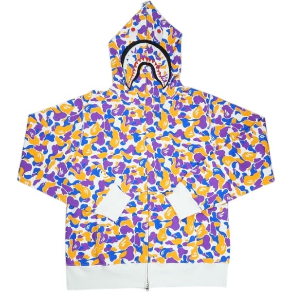 エイプ！キッズパーカー三点セット☆シャーク柄！サイズ90☆ A BATHING APE（アベイシングエイプ） パーカー ABC CAMO MILO SHARK