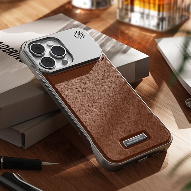 ◆iphone17シリーズ対応◆ Leather Texture Phone Case / レザー テクスチャ スマホケース