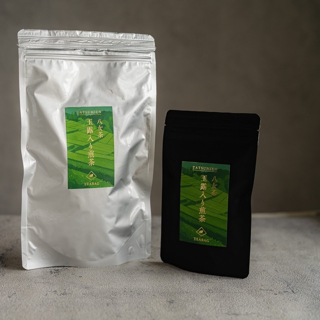 八女茶玉露入り煎茶ティーバック大容量3個セット｜毎日飲める本格茶｜たつみ園 画像