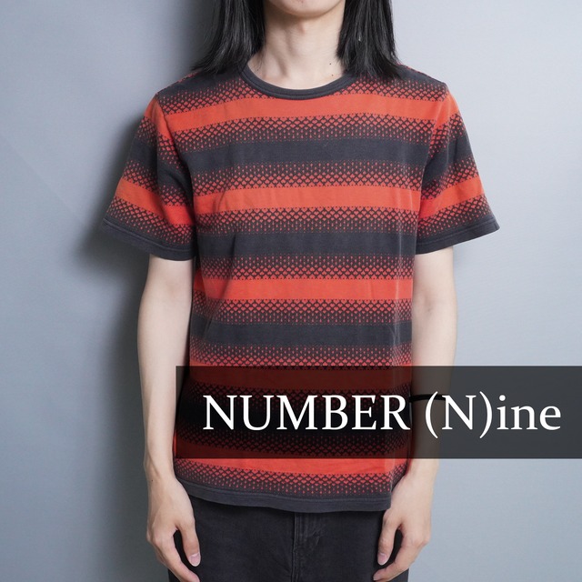 Number (N)ine】アーカイブ本人期 カート期 ハートデザインボーダーT