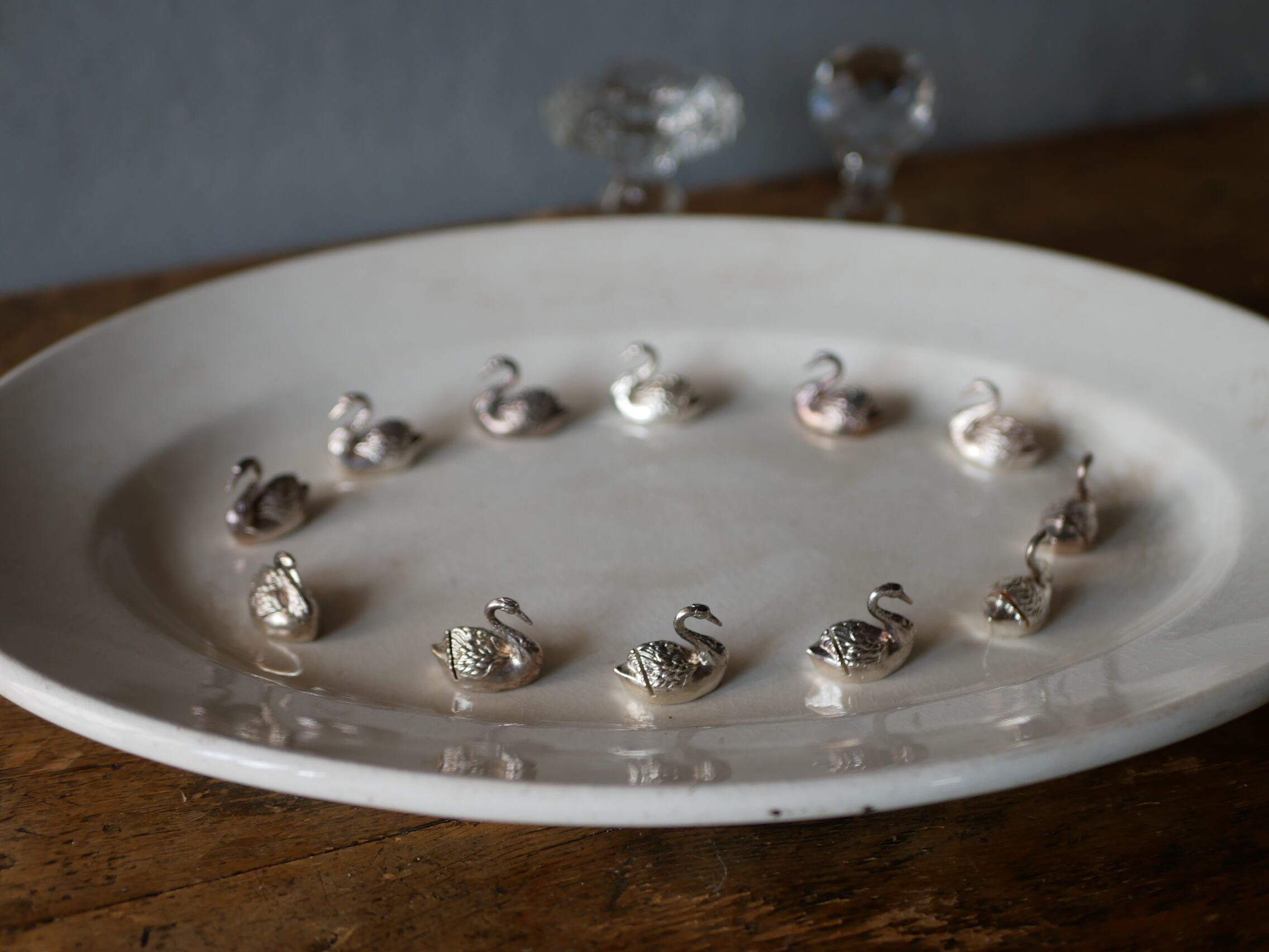 スワン カードホルダー フランスアンティーク ブロカント | フランス