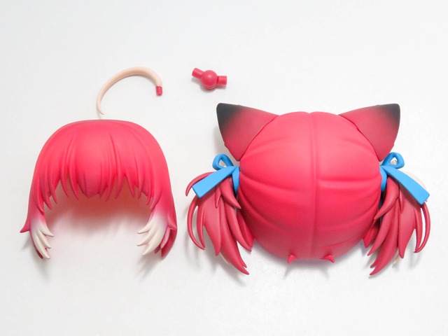 再入荷（A−ランク）【2709】 赤見かるび 髪パーツ ネコ耳ピッグテール　ねんどろいど