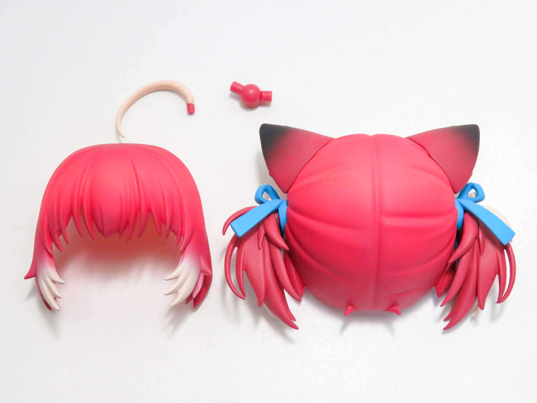 再入荷(A−ランク)【2709】 赤見かるび 髪パーツ ネコ耳ピッグテール ねんどろいど