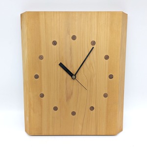 木製時計・壁掛け時計・アナログ式・No.240222-15・梱包サイズ80