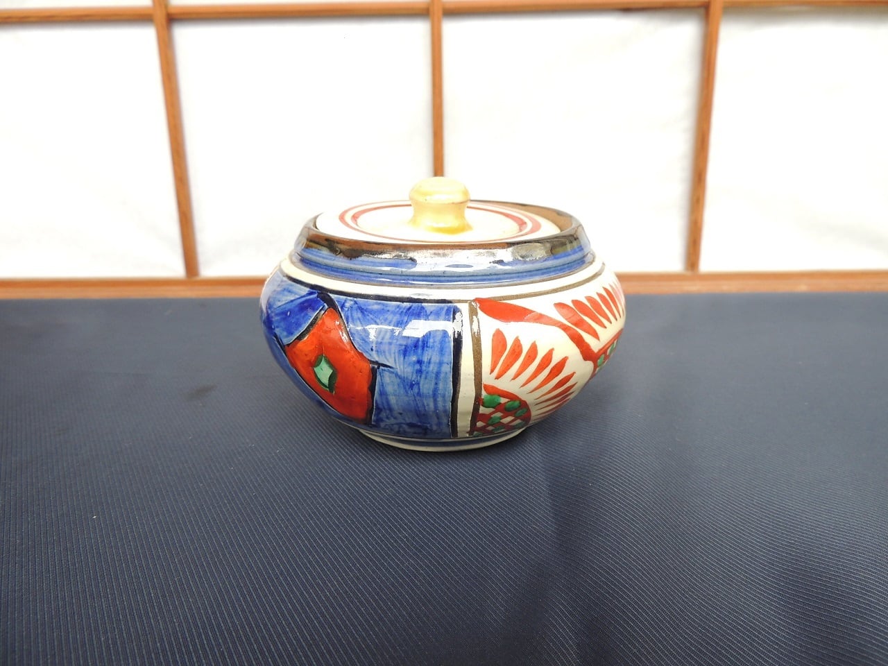 ♢一の市セール♢壺屋焼 新垣修 美ら海皿 壺屋焼 陶眞窯［沖縄］ - VA