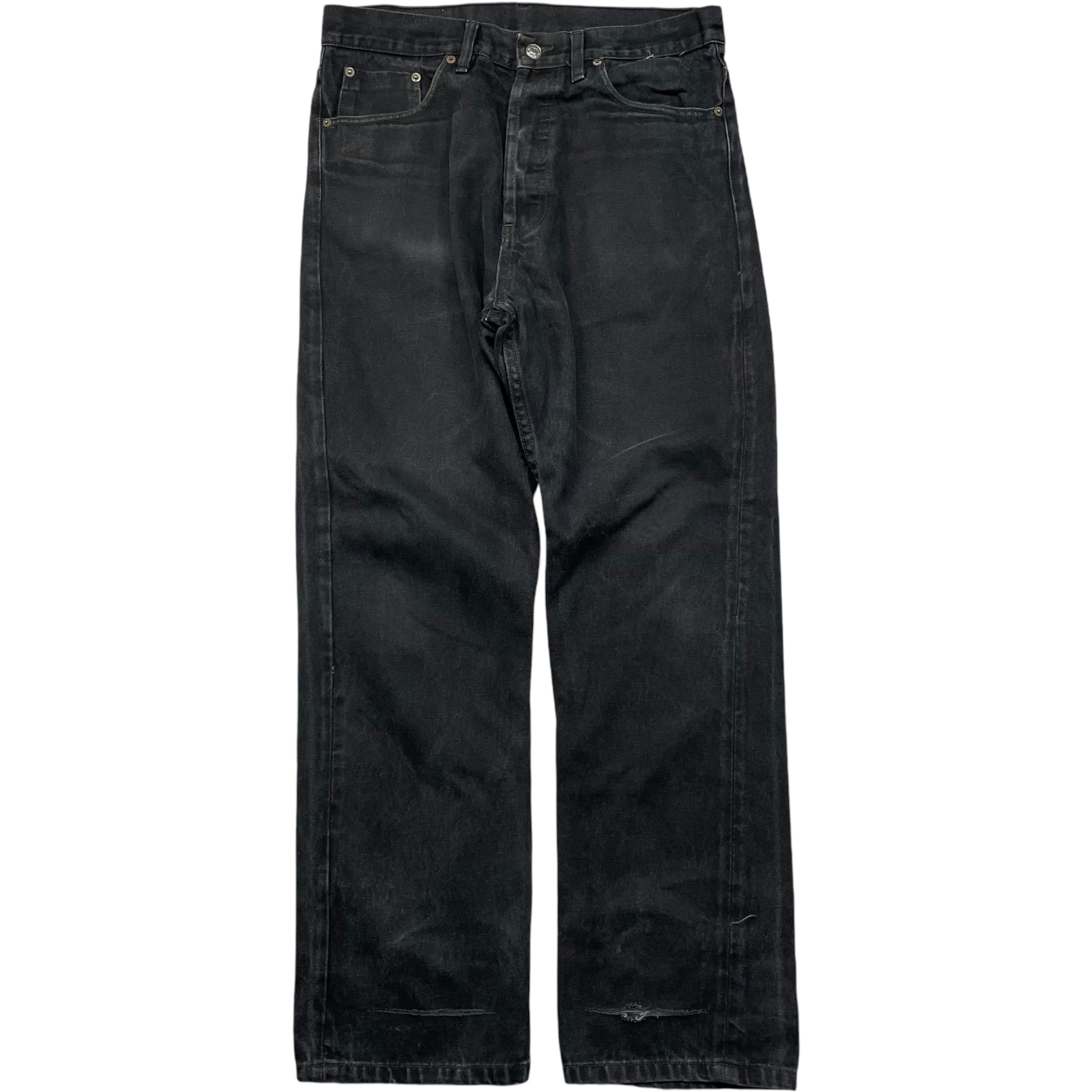 《実寸W35 L31》Levi's リーバイス ブラックデニム 501 USA製 no.4350