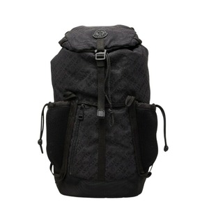 モンクレール TECH BACKPACK リュック バックパック ブラック ナイロン レザー キャンバス レディース MONCLER 【中古】