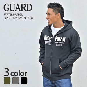 GUARD ガード WATER PATROL スウェット フルジップ パーカ ZP-241 メンズ