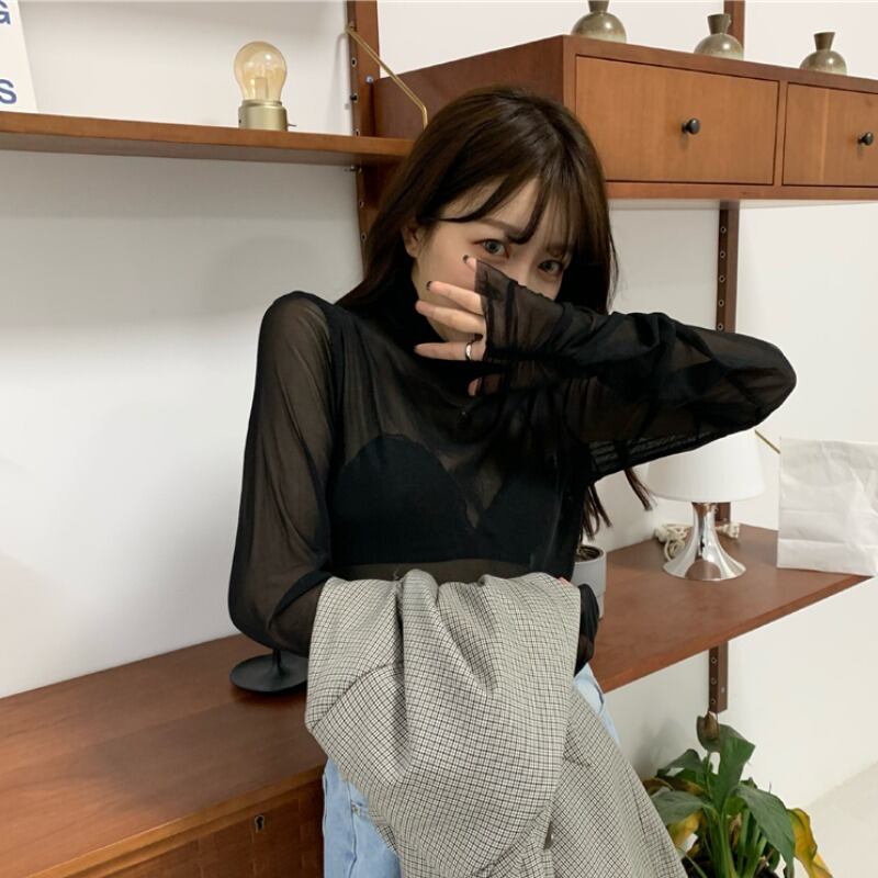 スプリングTシャツ ソリッド カラー薄手トップス 春物 ソリッドカラー YY-ファッション63628774316