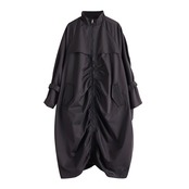 ギャザー デザイン ジップアップ コート 60060