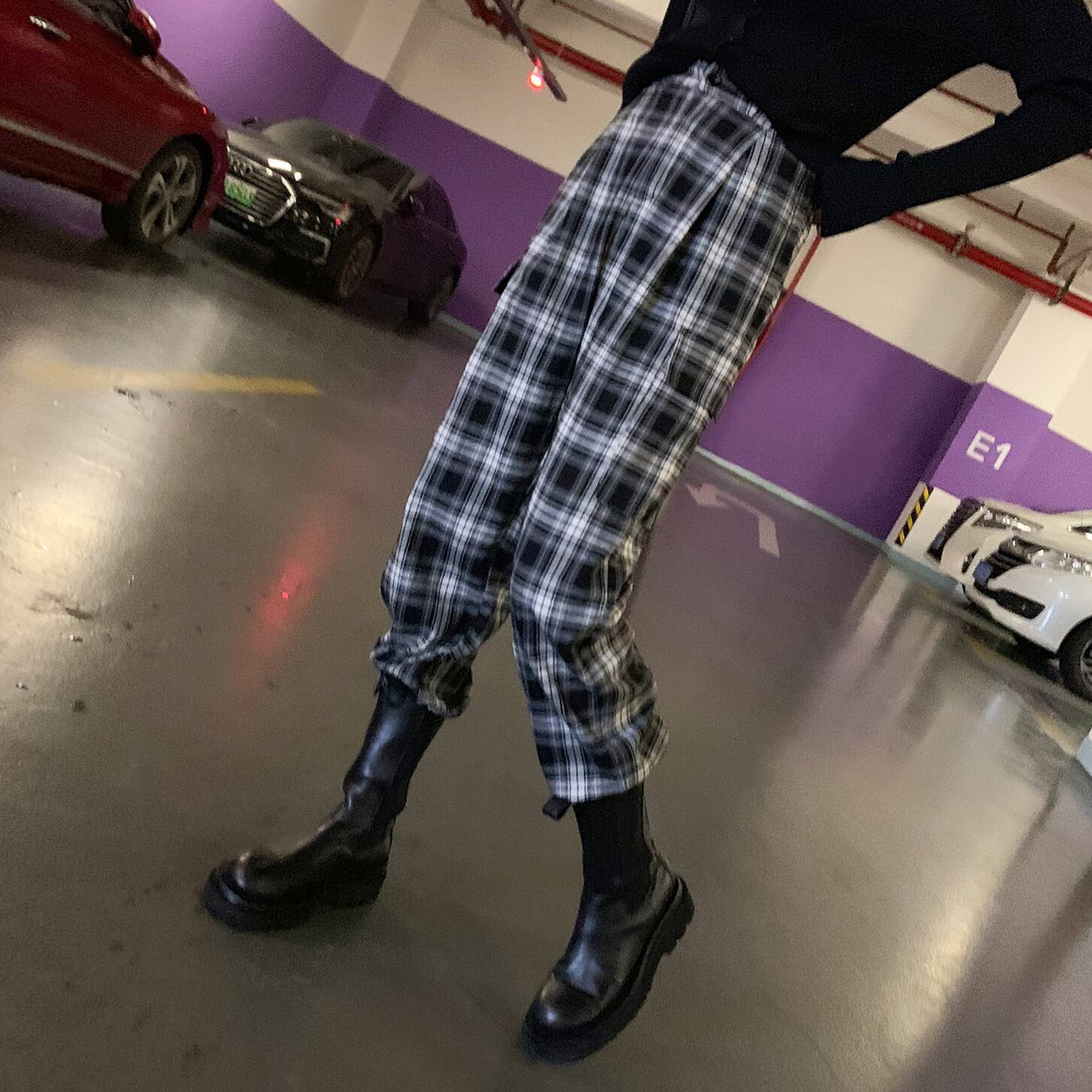 スプリングスタンダードハイウェストオーバーオール ルーズカジュアルパンツ レトロ 春物 6Du_Shop_Women1907581850