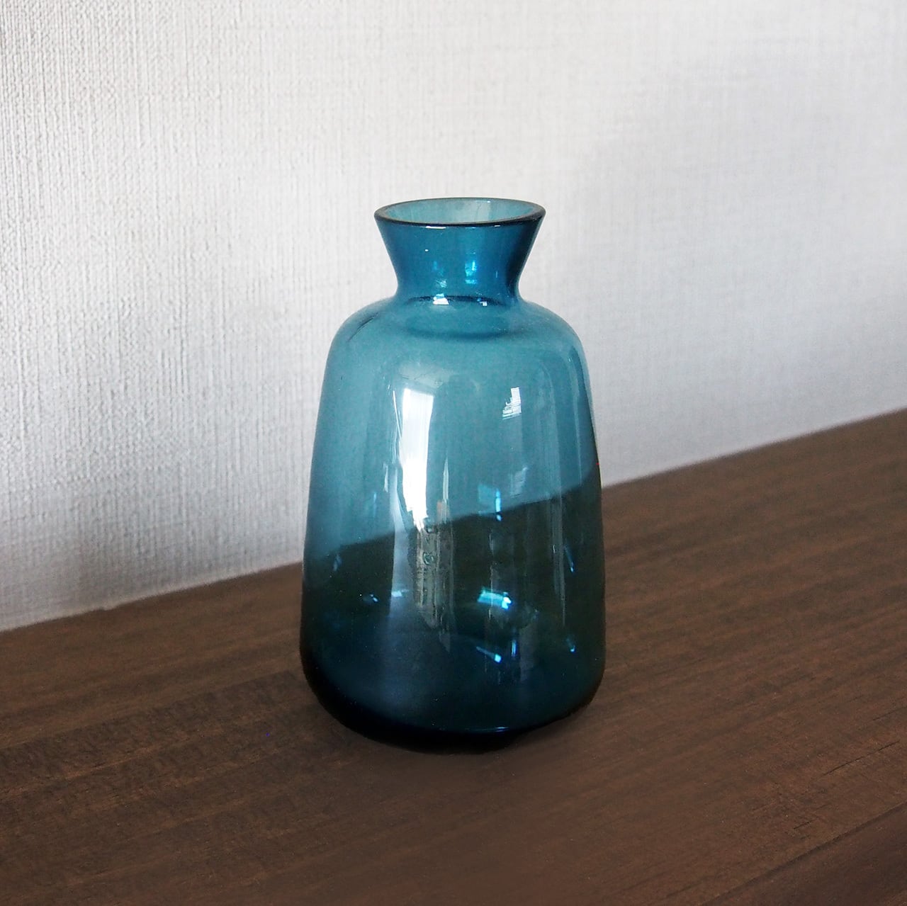 アメリーグラス ブルー 花瓶 小瓶 ガラス レトロ ヴィンテージスタイル