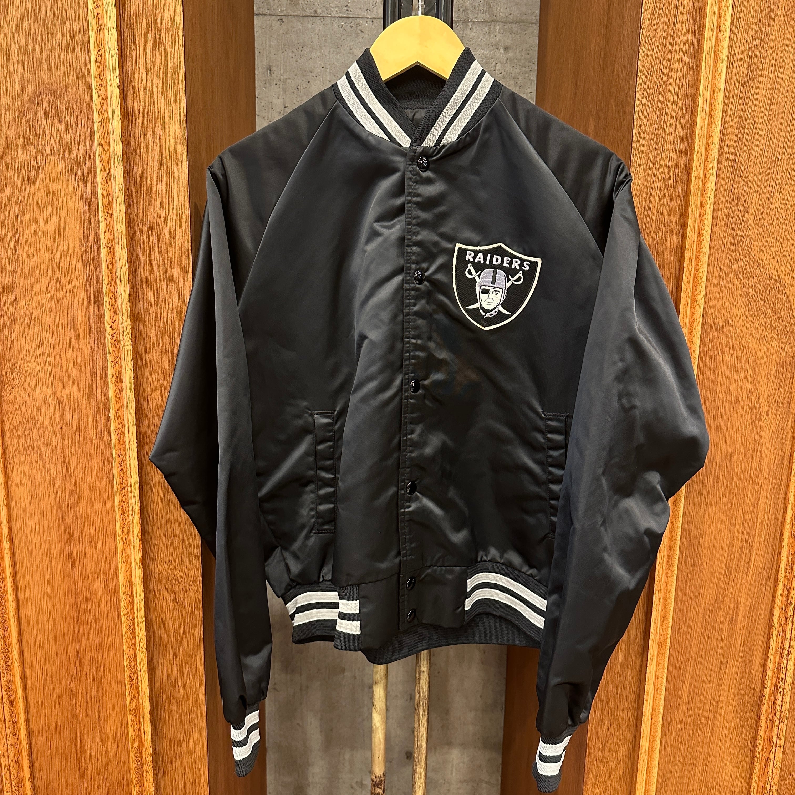 レアヴィンテージRAIDERS薄手ナイロンウォームアップジャケットシュ CHALK STADIAM RAIDERS JACKET M 1990'S OLD ⑧ | safarionline